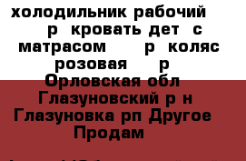 холодильник рабочий 2000 р. кровать дет. с матрасом 1500 р. коляс.розовая 1000р - Орловская обл., Глазуновский р-н, Глазуновка рп Другое » Продам   